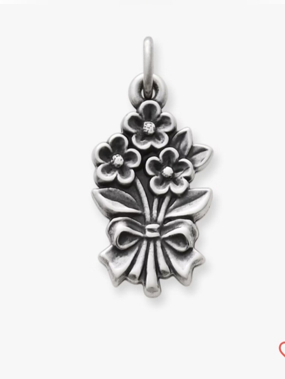 James Avery Bouquet Of Flowers Silver  Charm